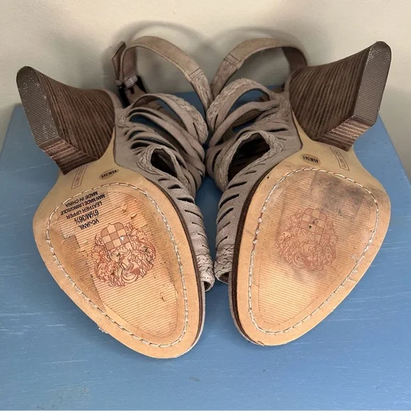 Vince Camuto Janil open toe suede block heel sandal - Picture 8 of 11